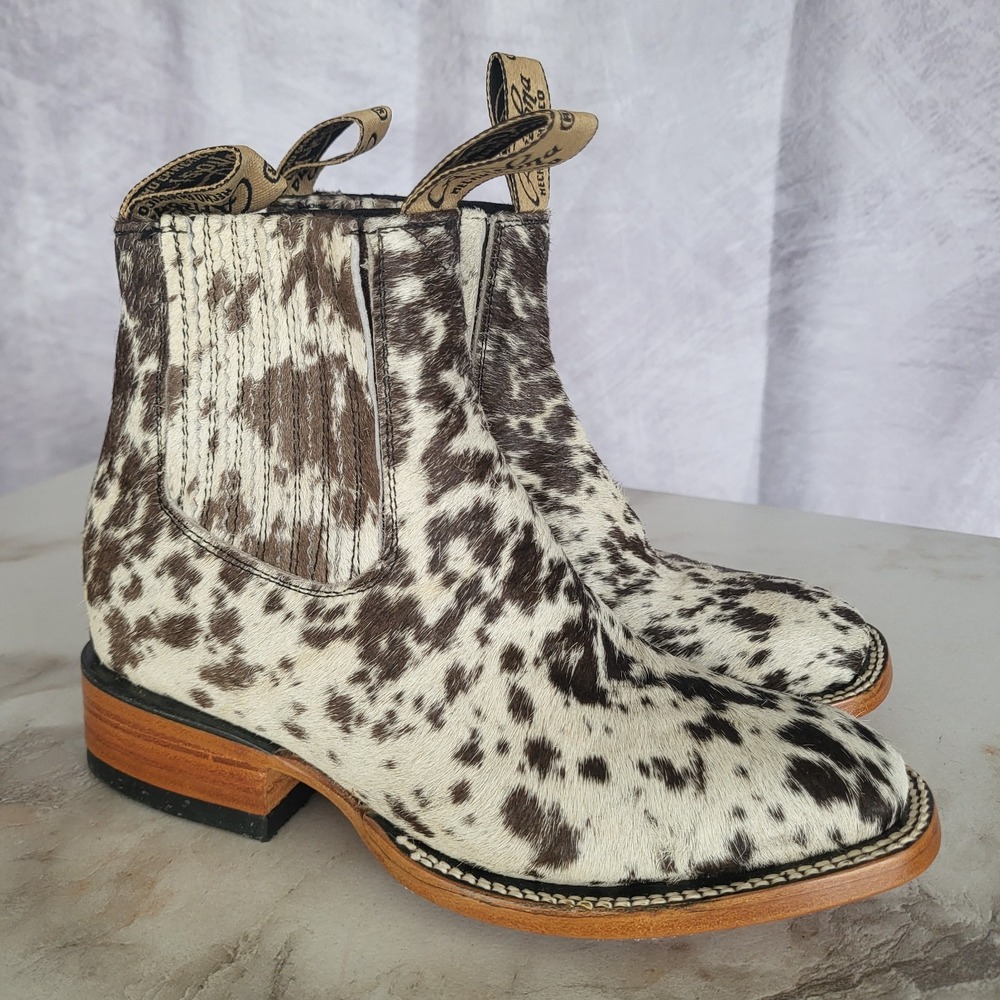 Arizona Calf Hair Cow Print Western Boots Women's Size 5